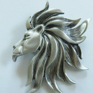 Vintage JJ Lion Pin. King of the Jungle. Lion King